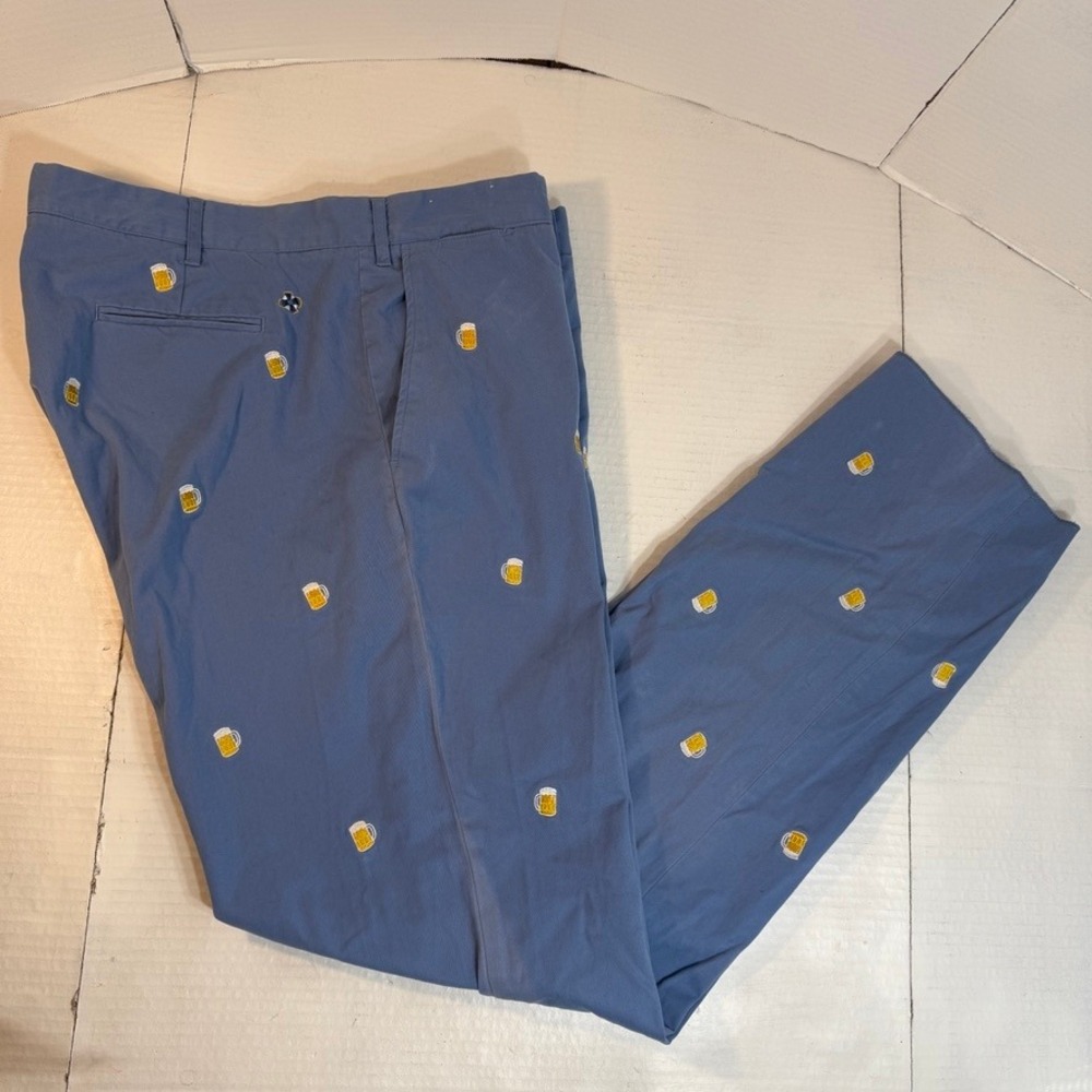 Pants Beer Mug Print Sz 42 AOP Castaway Nantucket Chino Pants embroidery college